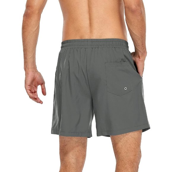 Swim Trunks Quick Dry Bathing Suit for Men with Compression Liner - Picture 4 of 7